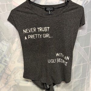Stylish Charcoal Slogan Tee